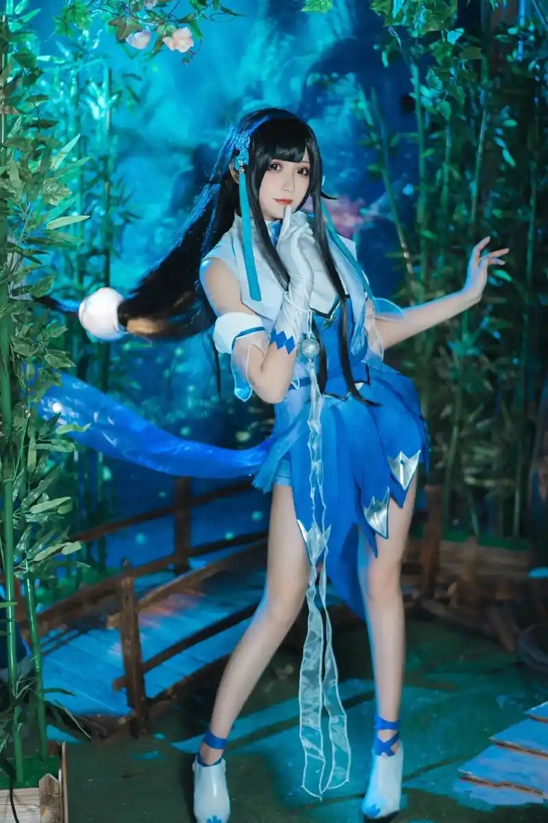 西施幻纱之灵cos王者荣耀