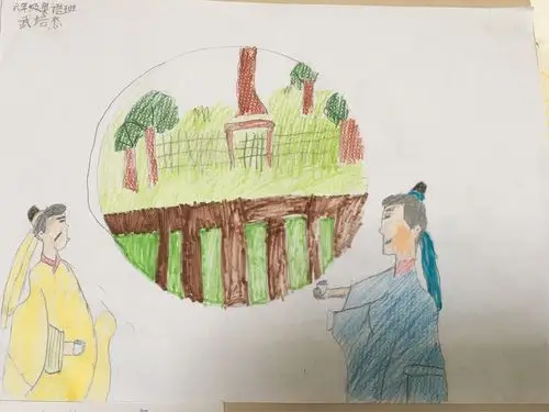 诗词 诗中有画,画中有童真 写美篇武培杰同学画作:         过故人庄