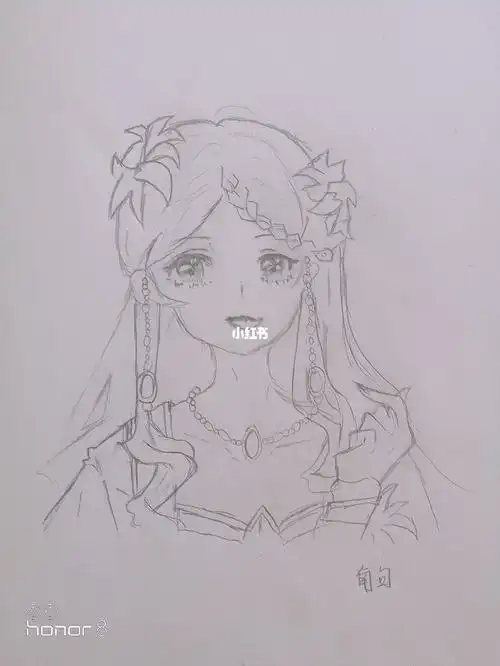 灵公主绘画可临摹