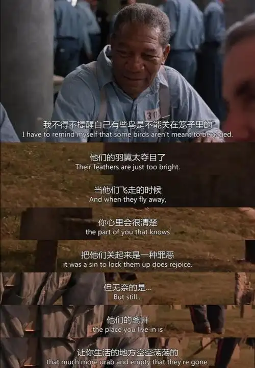 肖申克的救赎经典台词自截