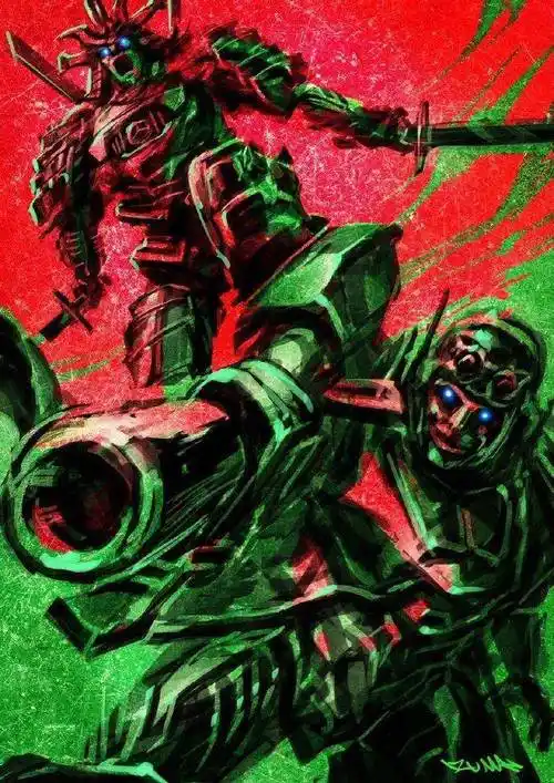 变形金刚5色彩角色插画,大家喜欢哪张?_电影_造型_背景