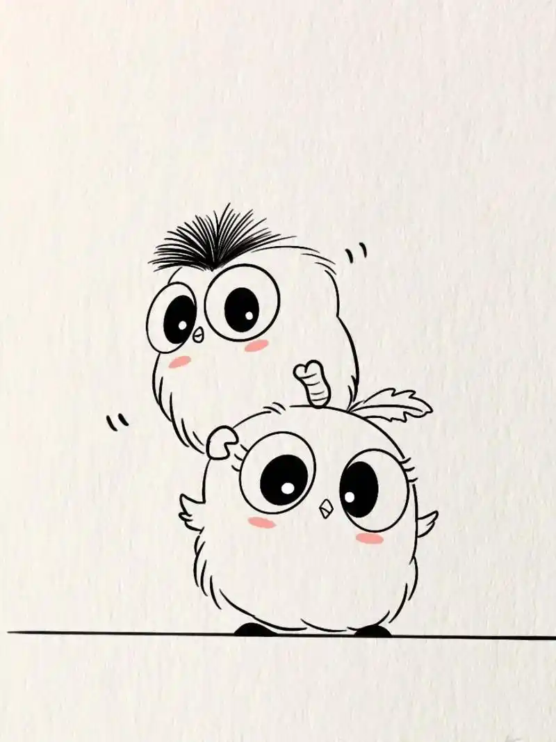 简笔画day-可爱小萌鸡.简笔画教程|可爱小萌鸡#跟着抖音学 - 抖音