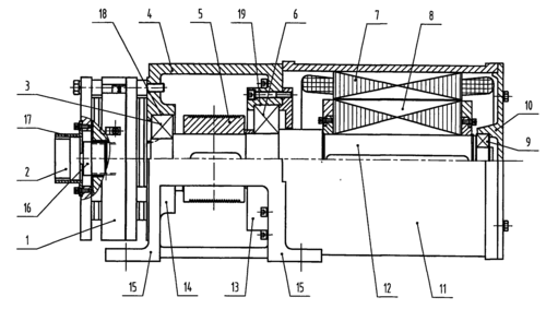 小型永磁同步无齿轮曳引机