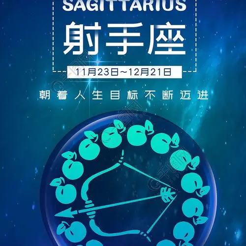 射手座星空浪漫十二星座手机配图