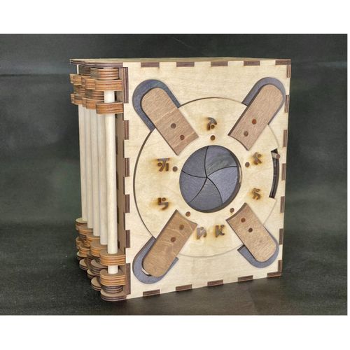 达芬奇密码书烧脑puzzle拼图解密盒十级难度gm同款木质三角形迷宫