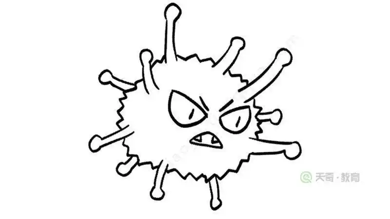 新冠简笔画抗击新冠简笔画