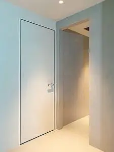 门墙一体隐形门极简门铝木门铝蜂窝防水卧室门可刷乳胶漆岩板门板