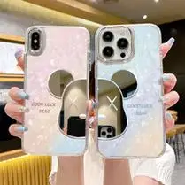 艺术花朵无边框适用苹果华为vivooppo手机壳15promax透明mate60电镀x