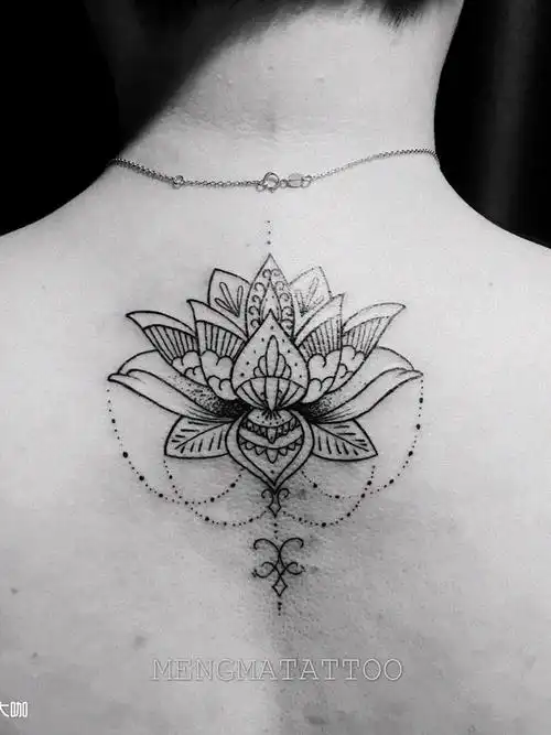 曼陀罗花_纹身图案手稿图片_mas的纹身作品集