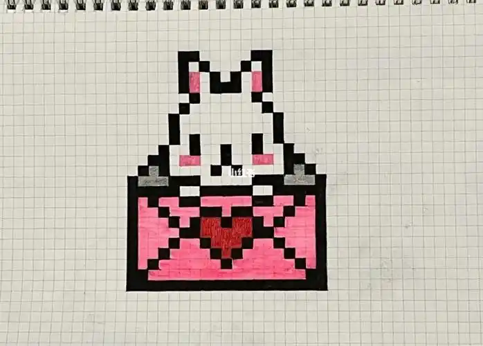 小兔子像素画临摹3