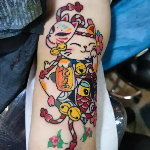 招财猫_纹身吧社区 - 纹身大咖