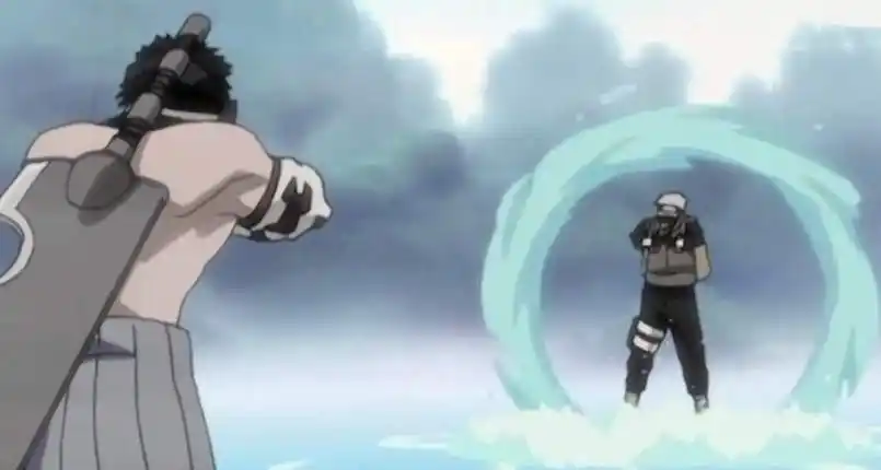 的水来发动,这样的水毫无疑问是可以饮用的,卡卡西与再不斩对战期间