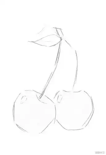 如何学素描——素描樱桃的绘画教程