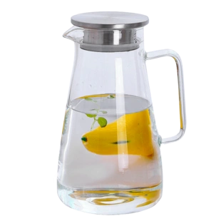 冷水壶玻璃水壶耐热防爆大容量透明凉水杯2l扎壶家用加厚凉水壶