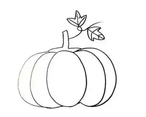 可爱彩色南瓜简笔画图解 简单南瓜简笔画怎么画