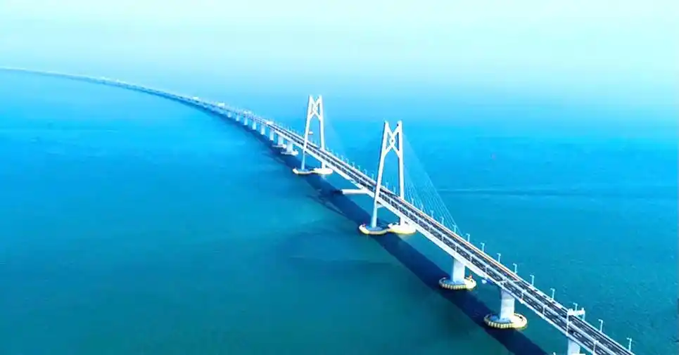 桥长55公里的跨海大桥,桥 - 抖音