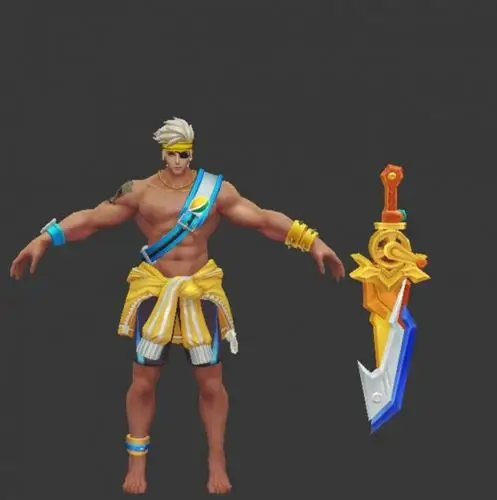 王者荣耀夏侯惇乘风破浪皮肤肌肉