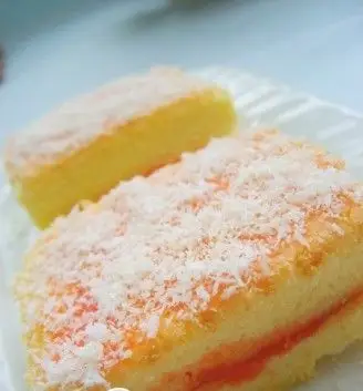 椰蓉果酱蛋糕的做法