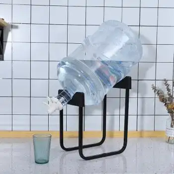 取水器压水器纯净水桶支架矿泉水桶倒水支架黑色加高款水嘴撬棒防尘塞