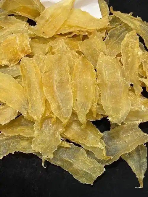 肉质漂亮通透,以形似竹叶而命名,潮汕地区必备鱼胶单,竹叶胶,咳嗽克星