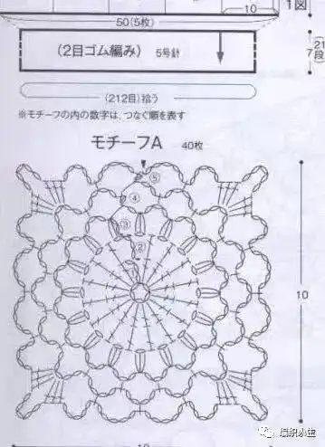 时尚知性玉陌原创凤尾花淑女钩针套裙有编织图解