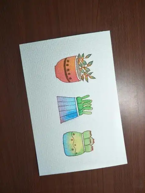 邻近色的画简单简笔画