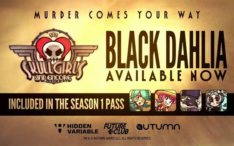骷髅女孩 黑色大丽花 skullgirls 2nd encore - black dahlia