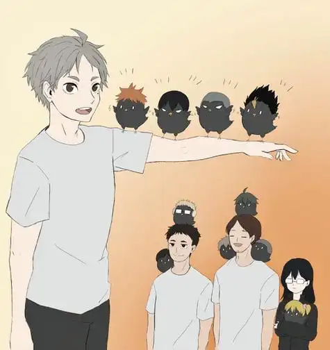 黑尾铁朗孤爪研磨木兔光太郎赤苇京治日向翔阳菅原孝支是四个学校的