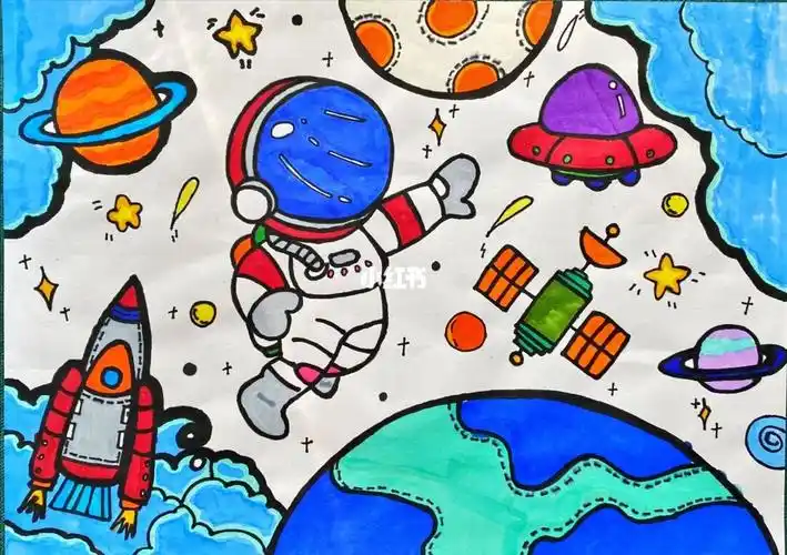 未来世界主题画