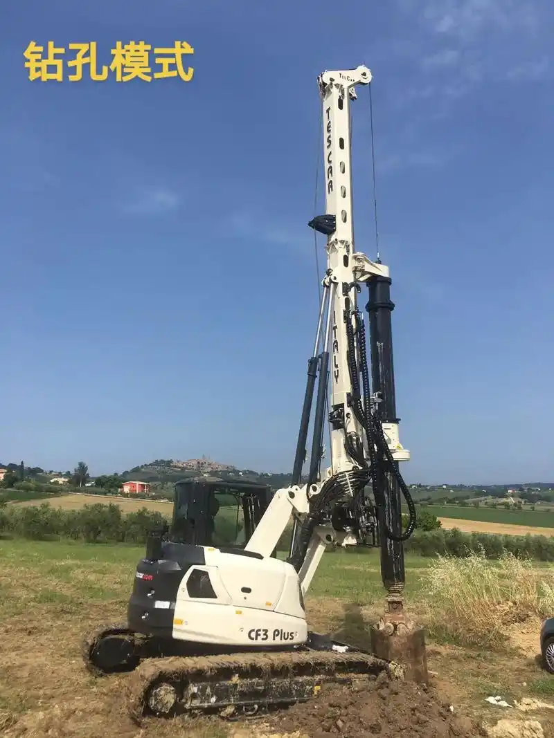 tes car cf3非常实用的多功能小型旋挖机#旋挖钻机  - 抖音