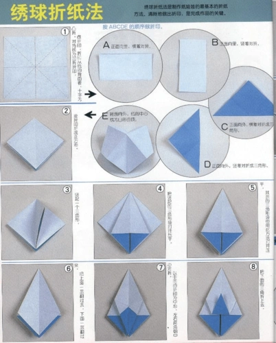 绣球折纸法(打印版)
