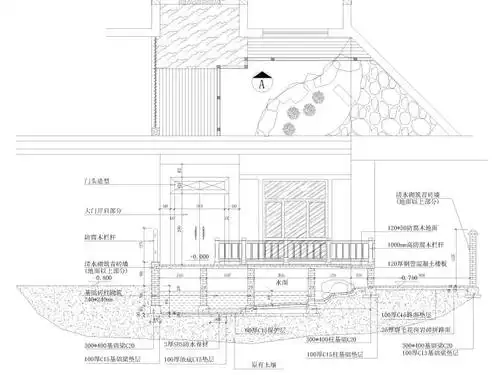 [浙江]306㎡四层七居联排别墅室内 庭院图纸