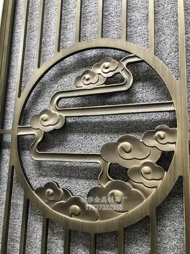 铝板浮雕壁画青古铜祥云图案复古怀旧风格定做