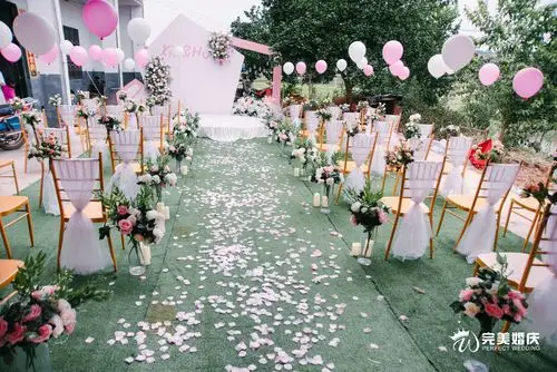 【完美婚庆】小清新户外 轻奢简约韩式婚礼