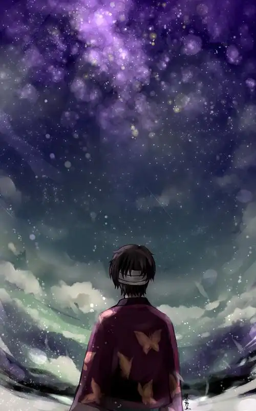 星空,少年,银魂,背影,高杉晋助高杉晋助.