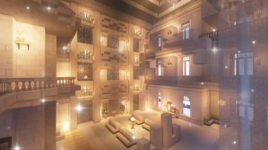 我的世界城堡内饰