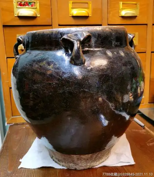 超大黑釉四系罐_价格360元【珍藏收录好玩的】_第1张_7788收藏__收藏