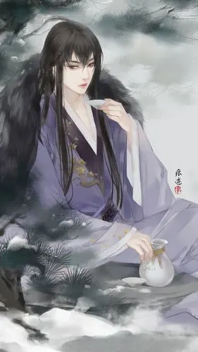 (古风美男)绘师:痕迹画廊