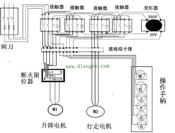 电动葫芦控制箱接线图