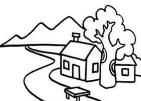 风景简笔画图片大全 风景简笔画图片大全大自然简单