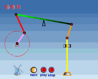 简单级别今天咱们展示一下连杆机构动图,千万别小看它,用处多的很