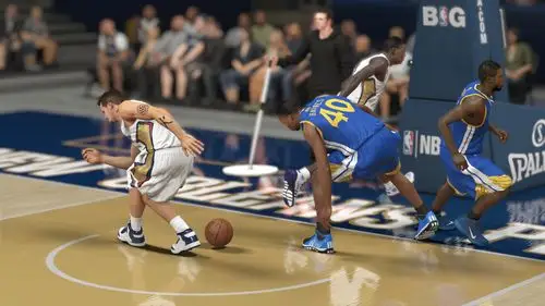 ps4 nba2k14晒图 (8.11更新多图快船vs两队 街头模式 mc被罚出场)