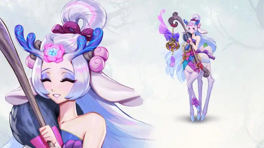 英雄联盟莉莉娅绽灵节灵魂莲华皮肤高清壁纸