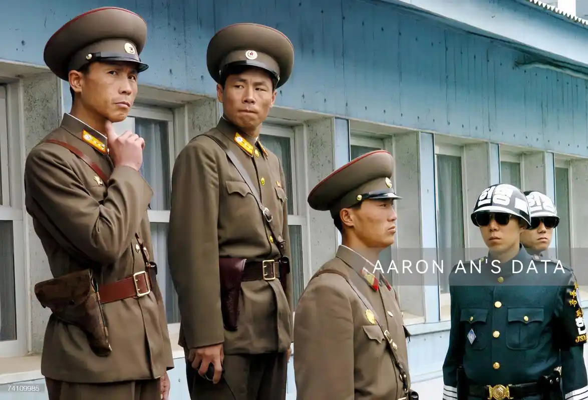 9691朝鲜板门店守备部队春秋装 #朝鲜# #朝鲜半岛局势