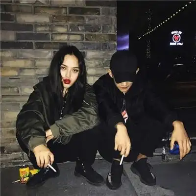 超酷霸气欧美非主流情侣头像