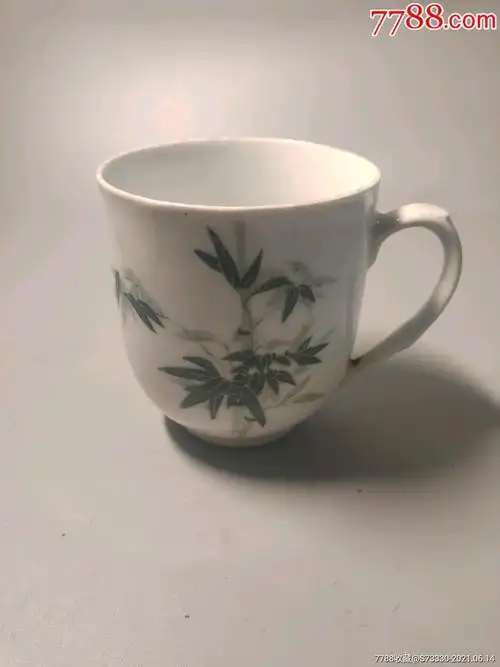 90年代湖南醴陵国光瓷厂竹子茶杯一只