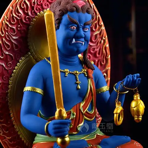 不动戴玉堂陶瓷菩萨本命佛属生肖佛像密宗明王摆件