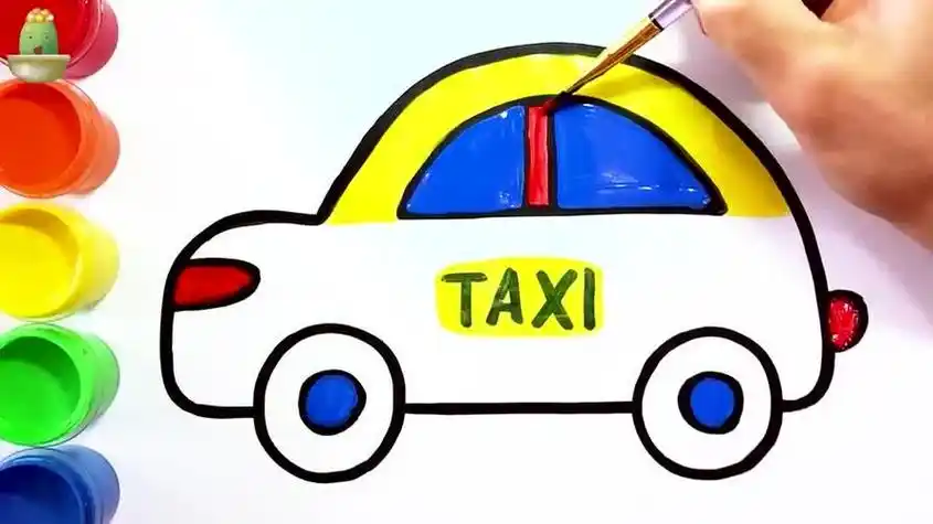 小猴出租车简笔画幼儿园 简笔画图片大全-蒲城教育文学网