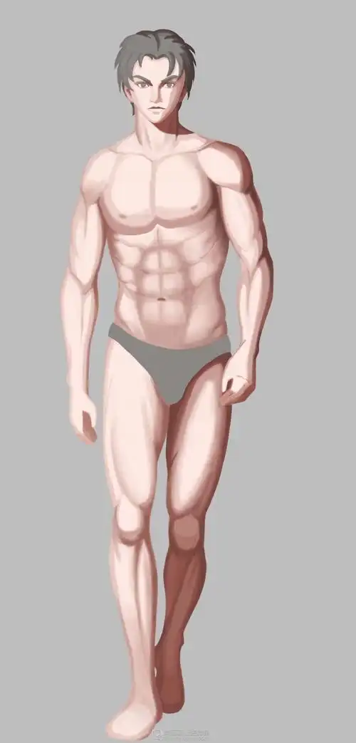 cg游戏原画设计课程之男性人体细化训练