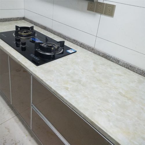 大理石厨房橱柜垫灶台面防油耐高温油烟机自粘加厚墙贴